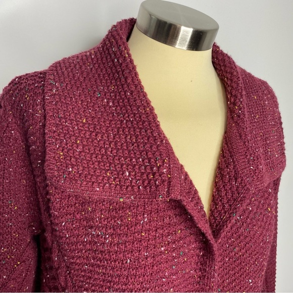 Style & Co Burgundy Duster Cardigan - Picture 2 of 14